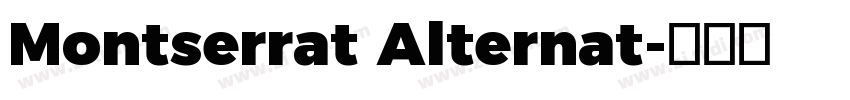 Montserrat Alternat字体转换